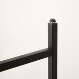 loglus Console Table for Entryway, Faux Marble MDF Sofa Table with Golden Frame (Single Layer, Black Frame) loglus