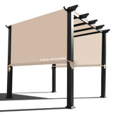 Alion Home Waterproof Pergola Covers - Pergola Replacement Canopy - Universal Replacement Canopy for Pergola (12' L x 9' W, Beige) Alion Home