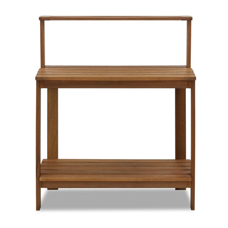 Furinno FG17478 Tioman Outdoor Patio Furniture Hardwood Potting Bench, Natural Furinno
