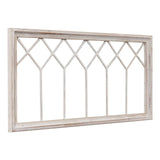 Sintosin Rustic Wood Window Frames for Wall Decor 40 x 20 inches, Hanging Distressed White Farmhouse Window Frame Wall Decor, Decorative Window Frame Decor for House Living Room Bedroom Christmas Sintosin