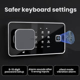 Wall Gun Safe Between Studs for Biometric,Xdeer Rifle Gun Safe, Assembled Rifle Safe with 3 Removable Shelf, Large hidden Gun Safe for Home and Pistolsm,Fingerprint,Black XDeer