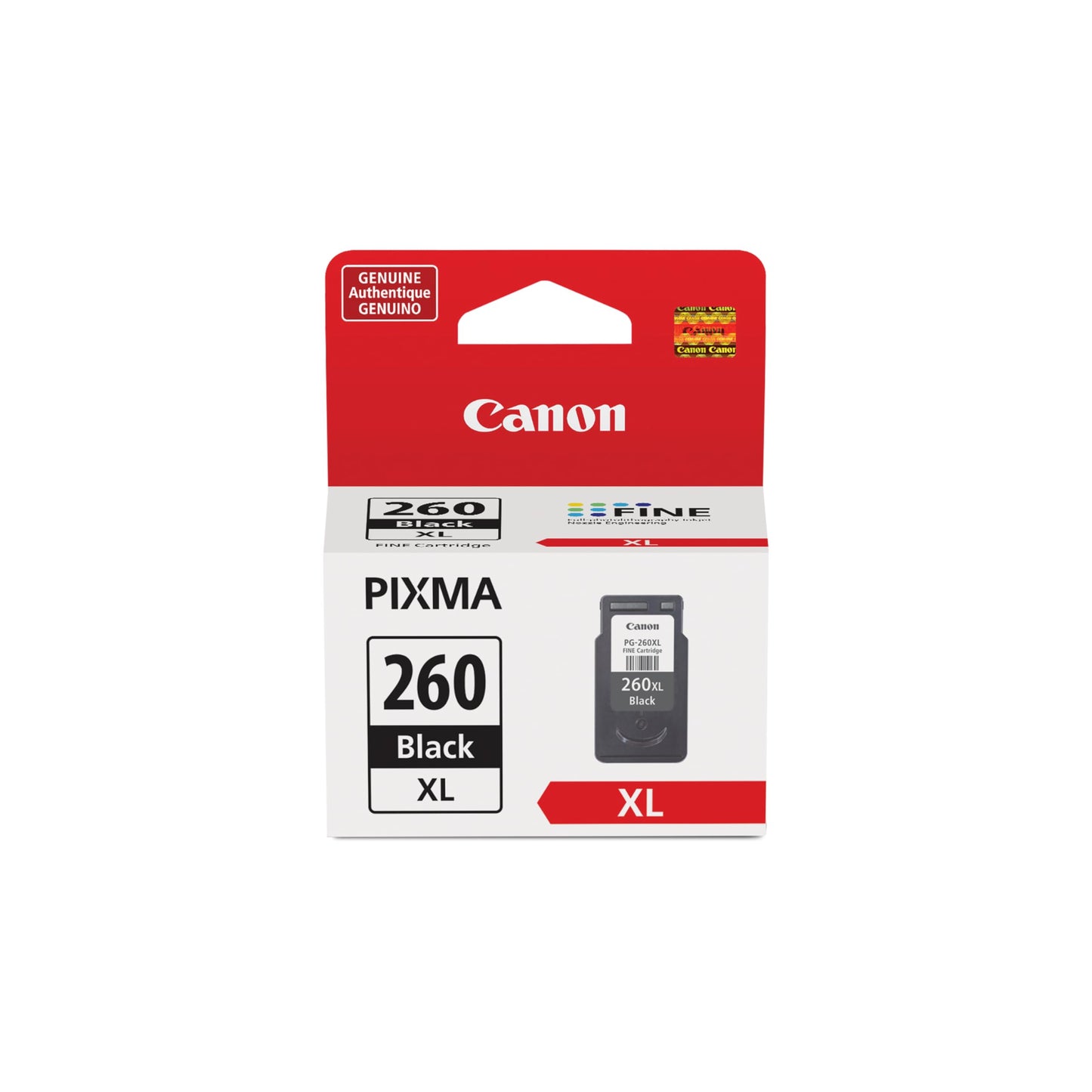 Canon PG-260 XL Genuine Black Ink Cartridge, Compatible with TS5320/6420/6420a,TR7020/7020a