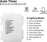 LOENDE Battery Operated Globe String Lights 16FT Waterproof 30 LED 8 Modes Outdoor String Lights Crystal Ball String Light with Timer for Backyard Garden Balcony Pergola, Warm White (2 Pack) LOENDE