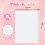 10 Pcs Aluminum Sublimation Blanks Heat, 6 x 8 inches Metal Photo Blanks DIY Blank Metal Sign, Wall Poster Frame Sublimation Blank for Wedding DIY Printing Bedroom Living Room KVCSYAW