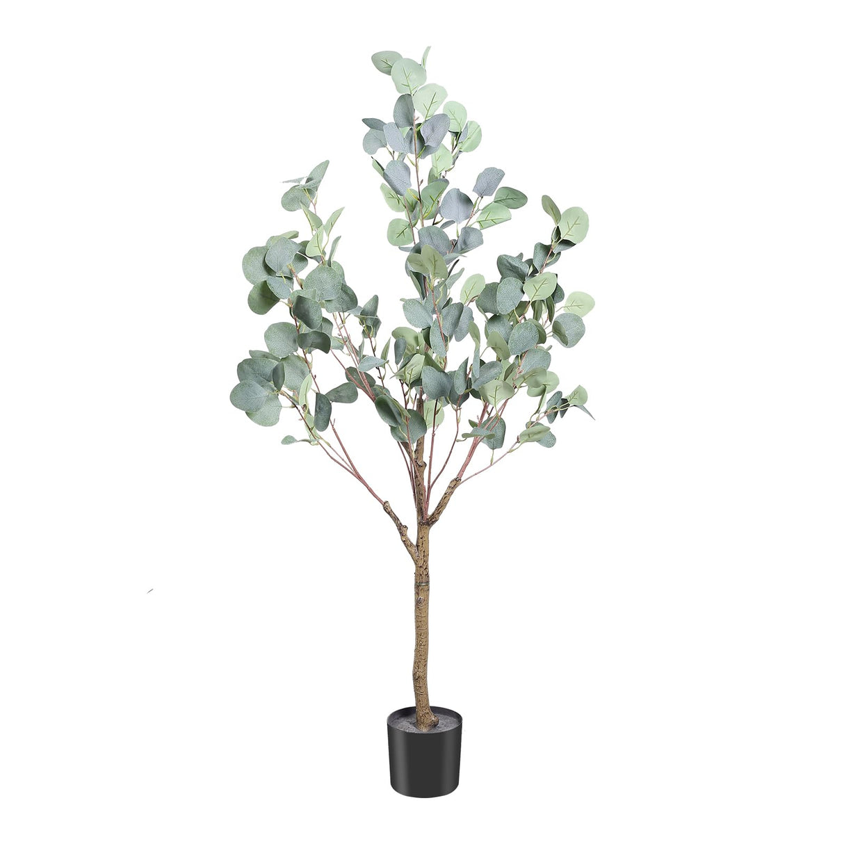 Artificial Eucalyptus Tree, 4FT Tall Faux Eucalyptus Tree, Artificial Plants with Realistic Trunk and Lifelike Leaves for Home Office Decor 4FT Fake Eucalyptus Tree for Home House Office Décor CETRD