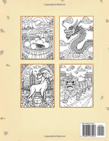 Chinese Lunar New Year Coloring Book: The Chinese Zodiac, Lion Dancers, Fireworks, and Festive Fun! Majosta
