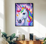 ACANDYL Unicorn DIY Paint by Numbers Kit for Adults Paint by Numbers Beginner Canvas Painting by Number DIY Acrylic Oil Painting on Canvas Arts Craft Decoration 16x20 in ACANDYL