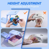 LET'S RESIN Rechargeable UV Light, Foldable&Height Adjustable UV Light for Resin with Large Curing Area, 4H Battery Life 20min Continuous UV Curing Light for Resin Molds, Jewelry Making, DIY Craft LET'S RESIN