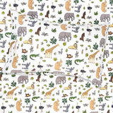 1500 Supreme Kids Bed Sheet Collection - Fun Colorful and Comfortable Boys and Girls Toddler Sheet Sets - Deep Pocket Wrinkle Free Soft and Cozy Bedding - Twin, Wild Animal Sweet Home Collection