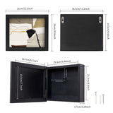 Dononr Hidden Gun Storage, Hidden Gun Safe for Pistols with Magnetic, Wooden Picture Frames for Handgun, Hidden Storage Gun Safe Home Furniture, Concealment Furniture Picture Frame Box, Black Dononr