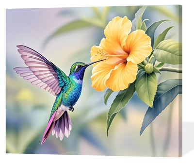 ACANDYL DIY Paint by Numbers Kit for Adults Paint by Numbers Beginner Hummingbird Canvas Painting by Number DIY Acrylic Oil Painting on Canvas Arts Craft Decoration 16x20 Inch