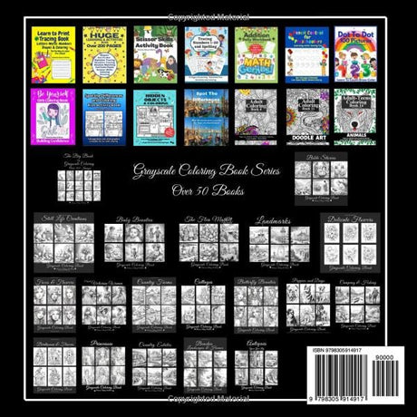 Castles and Queens Grayscale Coloring Book: Learn Grayscale Coloring Techniques with Provided Instruction and Color Blending Charts to Advance Your ... Every Page (Grayscale Coloring Book Series) Majosta