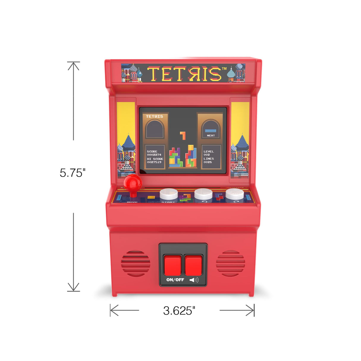 Arcade Classics Tetris - Retro Mini Arcade Game, Full Color Screen, Classic Handheld Electronic Game Console, 90s Toy, Great Gift for Kids 8+ Arcade Classics