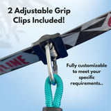 Slackers Ninjaline - 36' Intro Kit - Includes 7 Hanging Attachments - Best Outdoor Ninja Warrior Training Equipment For Kids - Build Your Very Own Backyard Obstacle Course - Rated Ages 5+ Slackers