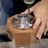 Hurricane Turning Tools, 4" Steel Faceplate For Wood Lathe, M33 x 3.5mm Hurricane Turning Tools