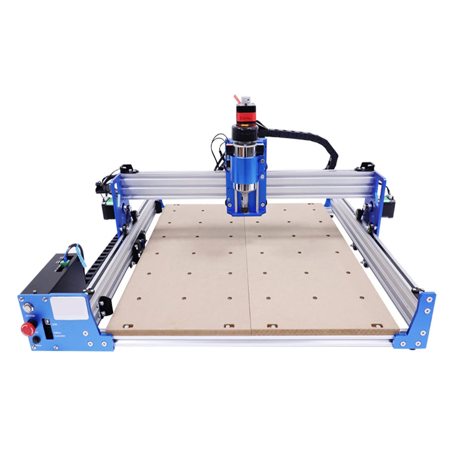 4040 CNC Machine Kit, Pro Milling Machine CNC Engraving Machine, 100W CNC Router Machine, USB CNC Engraving Machine, with Straight Square Rails, Emergency Stop Button, For Industrial Technolo - WoodArtSupply