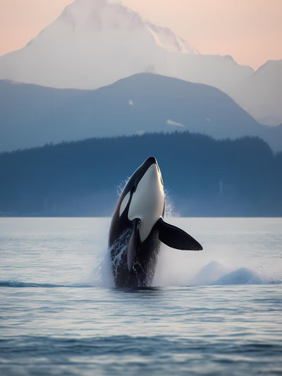 DIY 5D Diamond Painting Kits for Adults Orca Blue Ocean Animal Whale Diamond Painting Diamond Art Kits Gem Art Kits for Gift Home Wall Decor 12x16inch