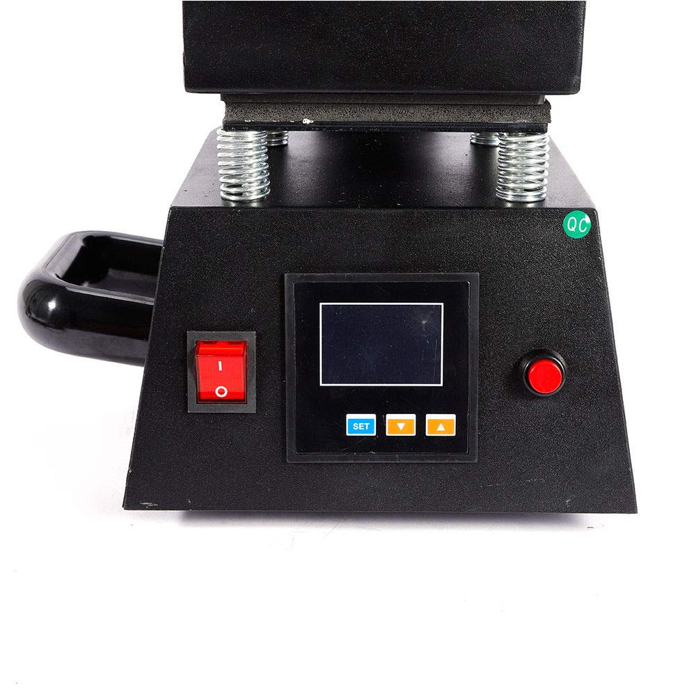 Heat Press Machine, 110V Digital Heat Press Machine Single Heater DIY Logo,Label,Sticker 110V 12x12cm (US Fast Shipping) GDAE10