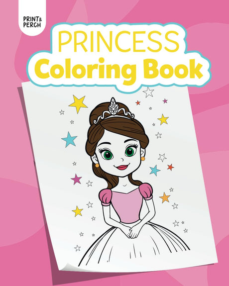 Princess Coloring Book: 25 Magical Princess Designs to Inspire Creativity and Fun for Kids Ages 3+ WoodArtSupply