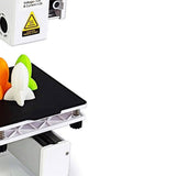 Denash High Accuracy 3D Printer, Beginner Friendly, Compact Size, Fast Heating, Educational Tool, Robust ABS Material, Small 3D Printer with 100x100x100mm Printing Size (White) Denash