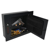 XDeer Hidden In Wall Safes Between Studs with Removable Pegboard,0.405 cuft Hidden Security Floor Safe with Key Lock for Handgun, Jewelry, Passport XDeer