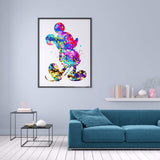 LukFun Paint by Number Kit for Adults, Colorful Animal Paint by Numbers for Kids, 16 x 20 inch (Color Mouse, Without Frame) LukFun