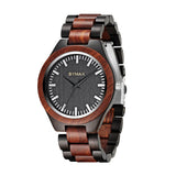 BYMAX Personalized Name Wooden Watch, Custom Engraved Wood Watch Gradulation Birthday Anniversary Wedding Gifts for Men Groomsmen Husband Son BYMAX