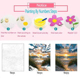 America Farm Digital Paint by Number Kits 16 x 20inch Canvas Autumn Forest DIY Oil Painting for Kids, Students, Adults Beginner with Brushes & Acrylic Pigment - Animal Horse Gifts(Without Frame) Tucocoo