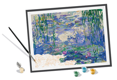 Ravensburger Monet: Waterlilies Paint by Numbers Kit for Adults - 23651 - Painting Arts and Crafts for Ages 14 and Up Ravensburger