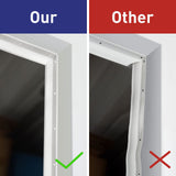 FOSLUOC Garage Door Seal Top and Side Seal Strip 34FT White Adhesive Backed Rubber Weather Stripping Replacement Weatherproofing Universal Sealing FOSLUOC