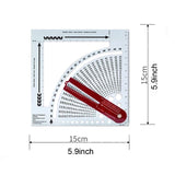 Knitting Gauge Converter Tool,Double-Sided Scale Knitting Stitch Calculator and Counting Frame Ruler,Knitting Tools for Sweater Knitting,Easy to Read KAIKAIXIN