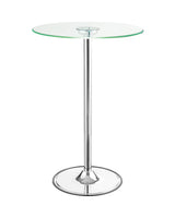 Coaster Home Furnishings Thea LED Bar Table Chrome and Clear Coaster Home Furnishings