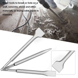 SDS-Plus Hammer Drill Chisel Set, Rotary Hammer Bits Set,3PCS Including Point Chisel, Flat Chisel, Cranked Chisels with Carry Case YOMNEE