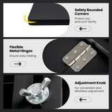 Tangkula 31.5" x 23.5" Wall Mounted Table, Folding Wall Mounted Desk Drop-Leaf Table, Space Saving Fold Down Floating Desk for Study, Bedroom, Bathroom or Balcony (Black) Tangkula