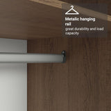 Madesa 4 Doors Storage Cabinet with Ample Shelves Space 63" L Utility Armoire Closet Entryway and Bedroom Organization Unit (Rustic) Madesa