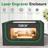 Updated Integrated Laser Engraver Enclosure with LED Light, Ventilation Kit, Cover Tent Fits for Most Laser Cutter, Insulates Against Smoke, Odor and Noise, Eye Protection, 720x720x400mm Cregrant3D