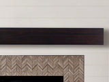 MANTELSDIRECT Houston Floating Wood Mantel Shelf with Hidden Storage Compartment - Coffee Bean 72 Inch | Beautiful Wooden Rustic Shelf for TV Remotes, Controllers, and Décor MANTELSDIRECT