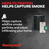 Honeywell AllergenPlus HEPA Air Purifier, Airborne Allergen Reducer for Large Rooms, Reduces Allergens, Smoke, Wildfire Smoke, Pollen, Pet Dander and More, Black, HPA200 Honeywell