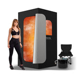 HyberVital Sauna Box, Portable Steam Sauna for Home, Large Sauna Tent with 3.0L Steamer for Full Body SPA, Easy Assembly Quick Heat-Up Sauna Experience HyberVital
