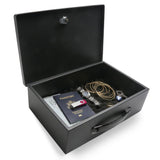 Honeywell Safes & Door Locks - Small Safe Box for Home - Fire Resistant Documents Lock Box with Keys - Steel Security with Key Lock for Personal Items, Jewelry, Money - 0.17 Cubic Feet - Black - 6104 Honeywell