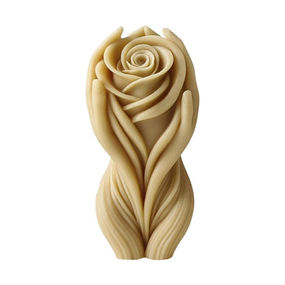 Flower Body Candle Resin Mold - Resin Casting Silicone Molds for Home Decor & Candle Making Wave Spiral Mold