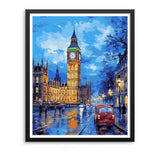 Natuyalo Big Ben Paint by Numbers Kit for Adults - London Cityscape Paint by Number on Canvas Without Frame, DIY Acrylic Painting for Ideal Gift Home Wall Decor (16x20 Inch) Natuyalo