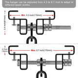 BeneLabel Punching Bag Hanger for Beam, Heavy Bag Mount, Heavy Duty Boxing Bag Mount with Carabiner, Adjustable and Stable Heavy Bag Bracket for Home Gym, 900LB Capacity BeneLabel
