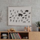 Stencils for Painting on Wood Cave Art Stencils for Crafts Reusable Egyptian Prehistoric Stone Age Templates for Wood Sign Rock Fabrics Paper Card Decor SUNVERSE