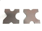 20 TON STEEL SHOP PRESS BED PLATES, H-Frame Arbor 4 notch 1"X 5"X 5" Set Harness Machine & Fab