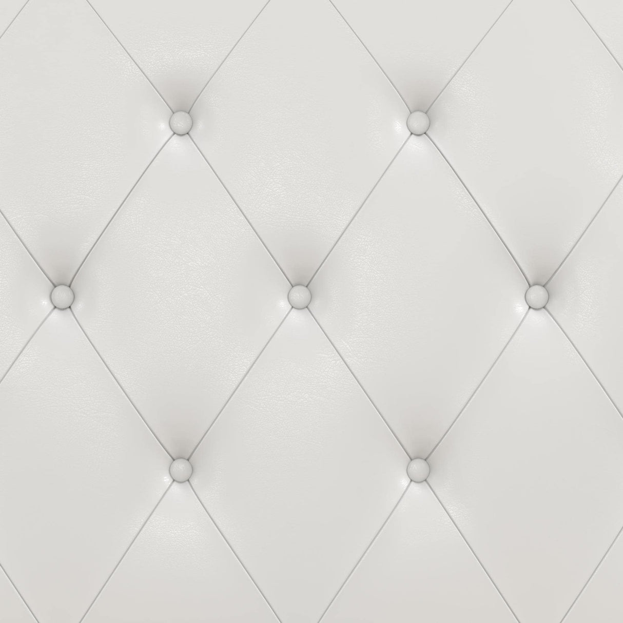 DHP Dakota Upholstered Platform Bed with Underbed Storage Drawers and Diamond Button Tufted Headboard and Footboard, No Box Spring Needed, Twin, White Faux Leather DHP