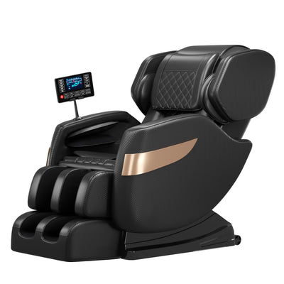 Massage Chair Full Body,Zero Gravity Recliner with Shiatsu Massage, Massage Recliner Chair with Airbags, Foot Massage, LCD Control, Waist Heater, Bluetooth,Suitable for 5.1-5.7Ft Height (Black)