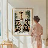 DIADAY Giraffe Diamond Art Kits for Adults, 5D Full Drill Diamond Painting Kits for Beginners, DIY Round Gem Art Crafts for Home Wall Decor Gift, 12 x 16 Inches DIADAY