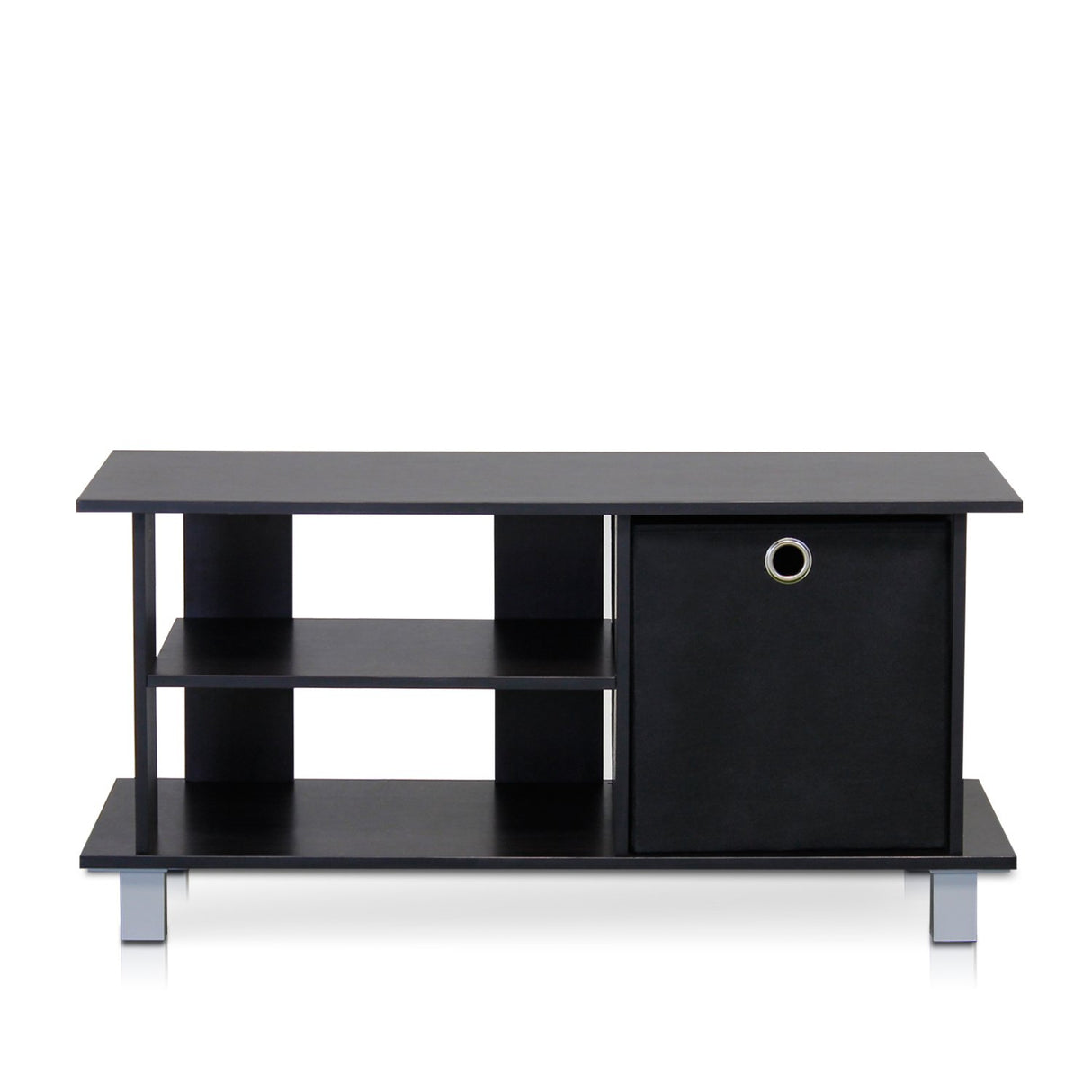 Furinno Simplistic TV Entertainment Center, Espresso/Black Furinno