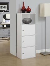 Convenience Concepts 3 Door Xtra Storage Cabinet with Shelf, White Convenience Concepts